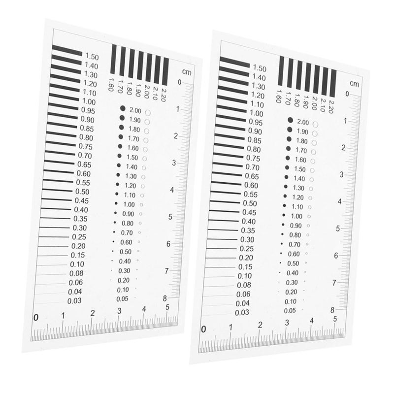 Cabilock High Precision Transparent Crack Width Gauge and Spot Inspection Ruler for Construction and Manufacturing Flaw Detection - Image 1